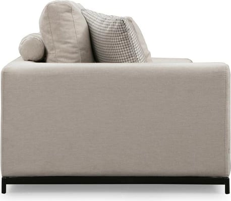 Divan katër vendesh, ngjyrë bezhë, me tavolinë anësore, Atelier del Sofa