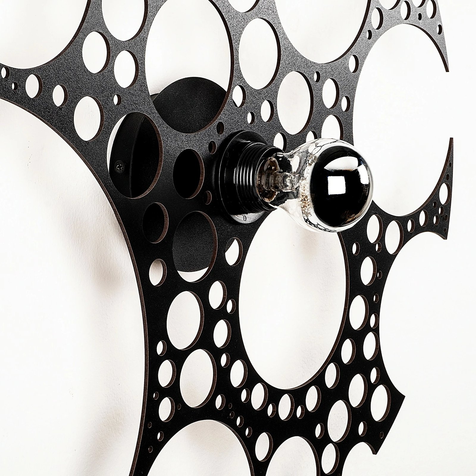 Llambë muri Opviq, ngjyrë e zezë, W-028 Llambë muri Opviq, ngjyrë e zezë, W-028