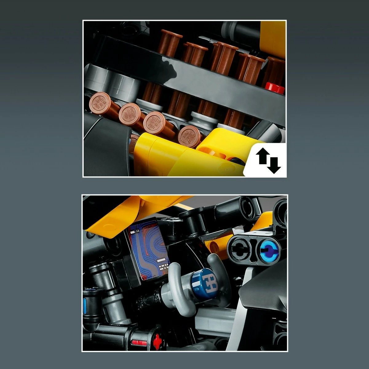 Set ndërtimi LEGO Technic Bugatti Bolide 42151, 905 pjesë, e verdhë/zezë