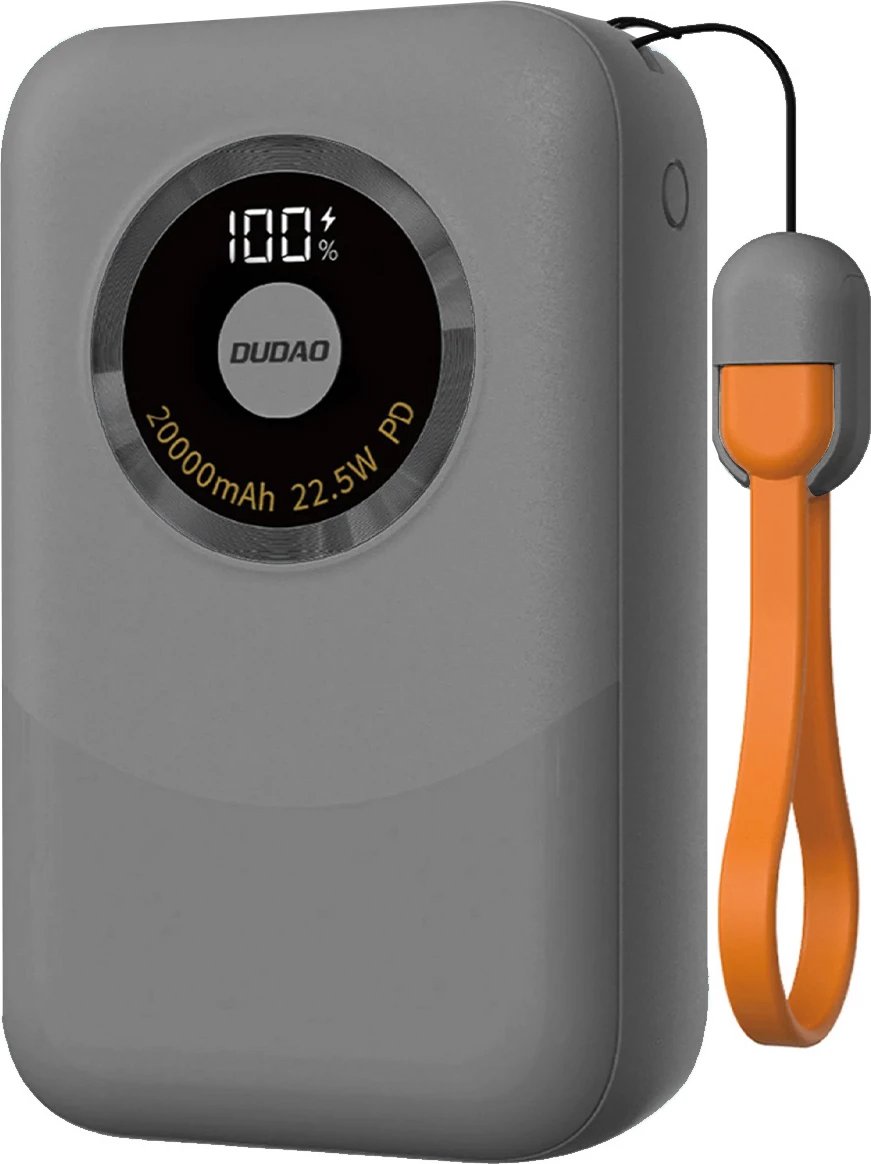 Powerbank Dudao K21 Mini 10000mAh, 22.5W, USB-A/USB-C, Gri
