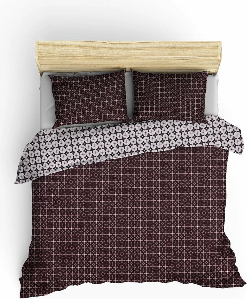 Set mbulesë për jorgan super king, ngjyrë maronë dhe e bardhë, L'essentiel, Camicia Set mbulesë për jorgan super king, ngjyrë maronë dhe e bardhë, L'essentiel, Camicia