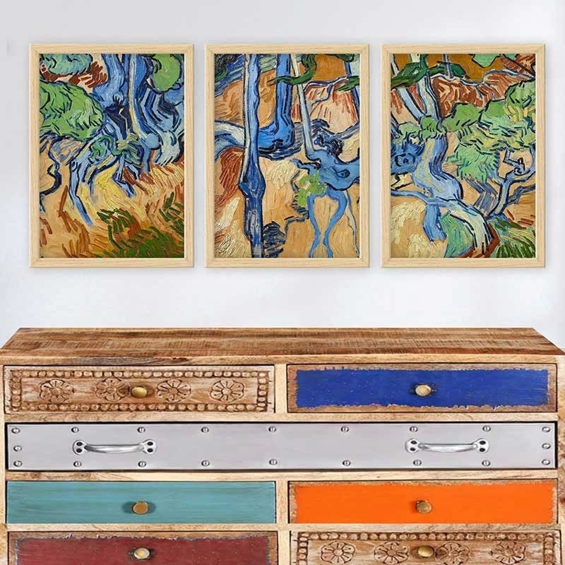 Pikturë dekorative me kornizë (3 copë), Wallity, 3NTC_UN3868449_5575