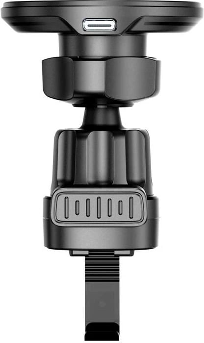 Mbështjellës magnetik me karikim wireless Joyroom JR-ZS412 për makinë, i zi