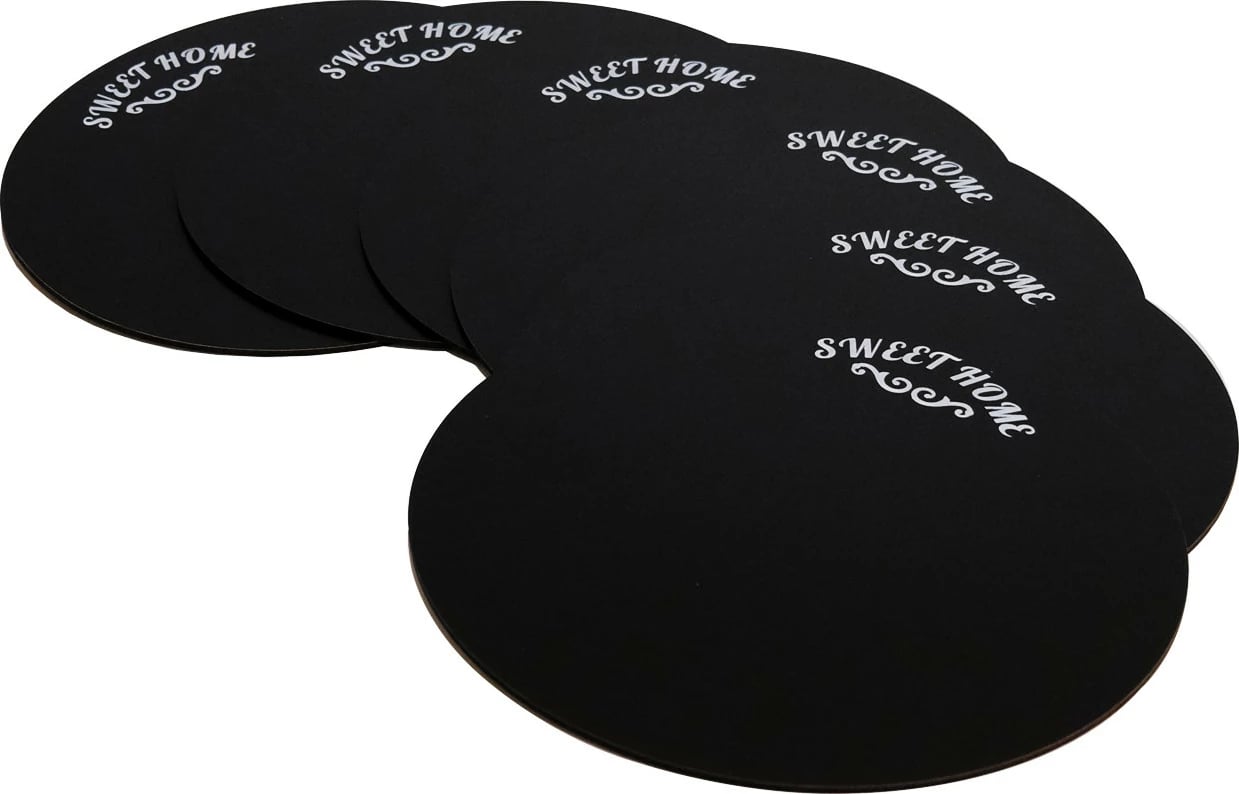 Set nënshtruesish tavoline prej druri (6 copë), Hermia, PLT0129