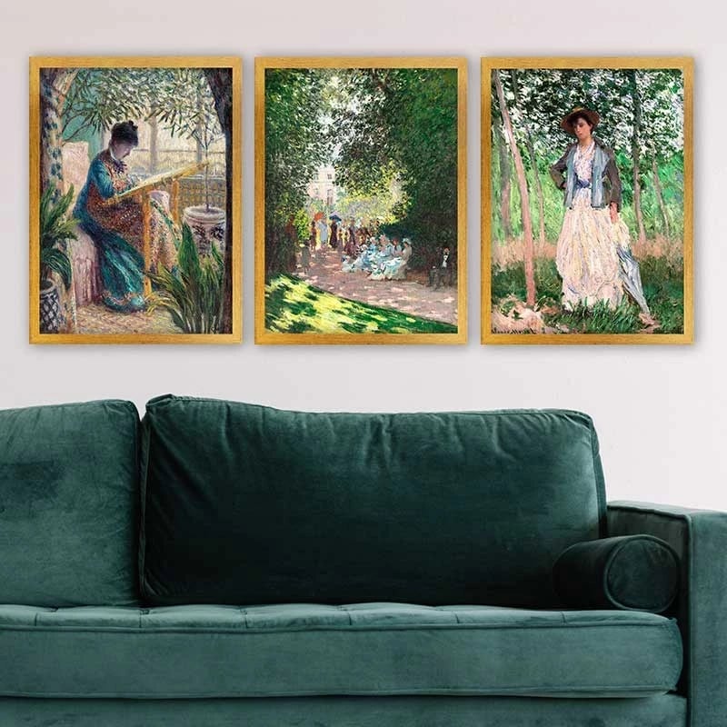 Pikturë dekorative me kornizë (3 copë), Wallity, 3AC_UN547270_5575