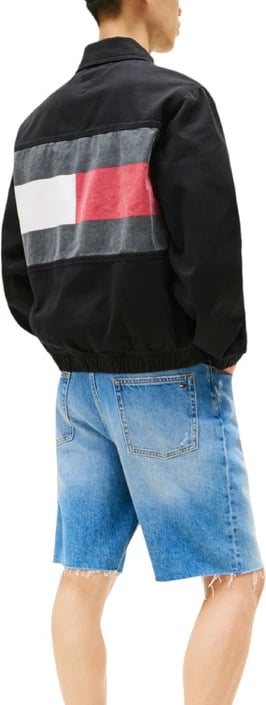 Jakne Tommy Hilfiger Jeans për meshkuj, e zezë