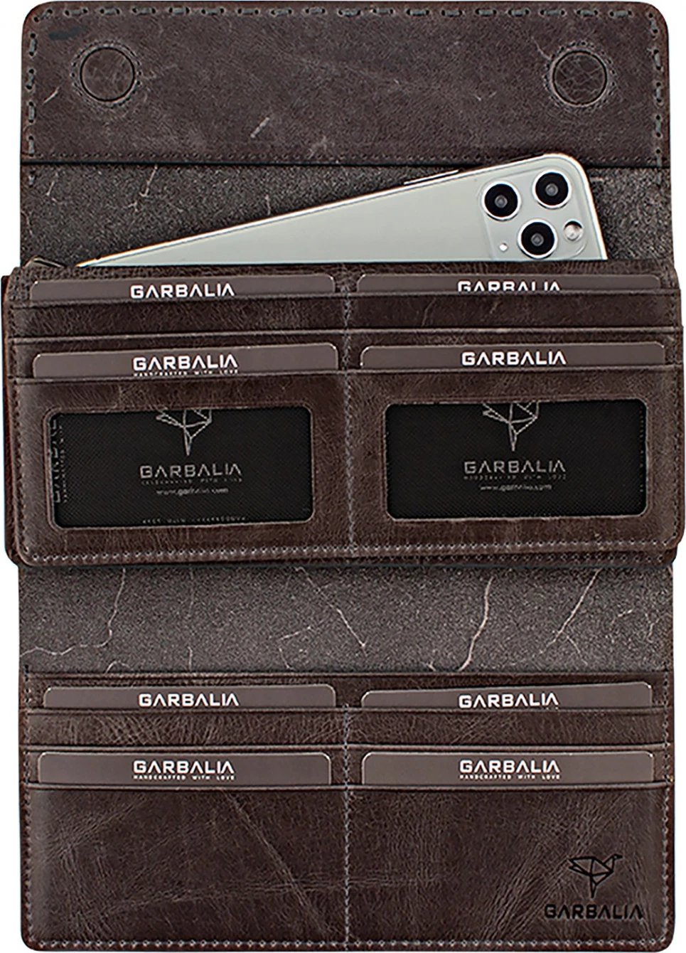 Portofol për gra, lëkurë e vërtetë, ngjyrë gri, Zoozie Bags Pavia