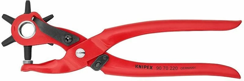 Pincë për shpuarje Knipex KP-9070220, 220 mm, e kuqe