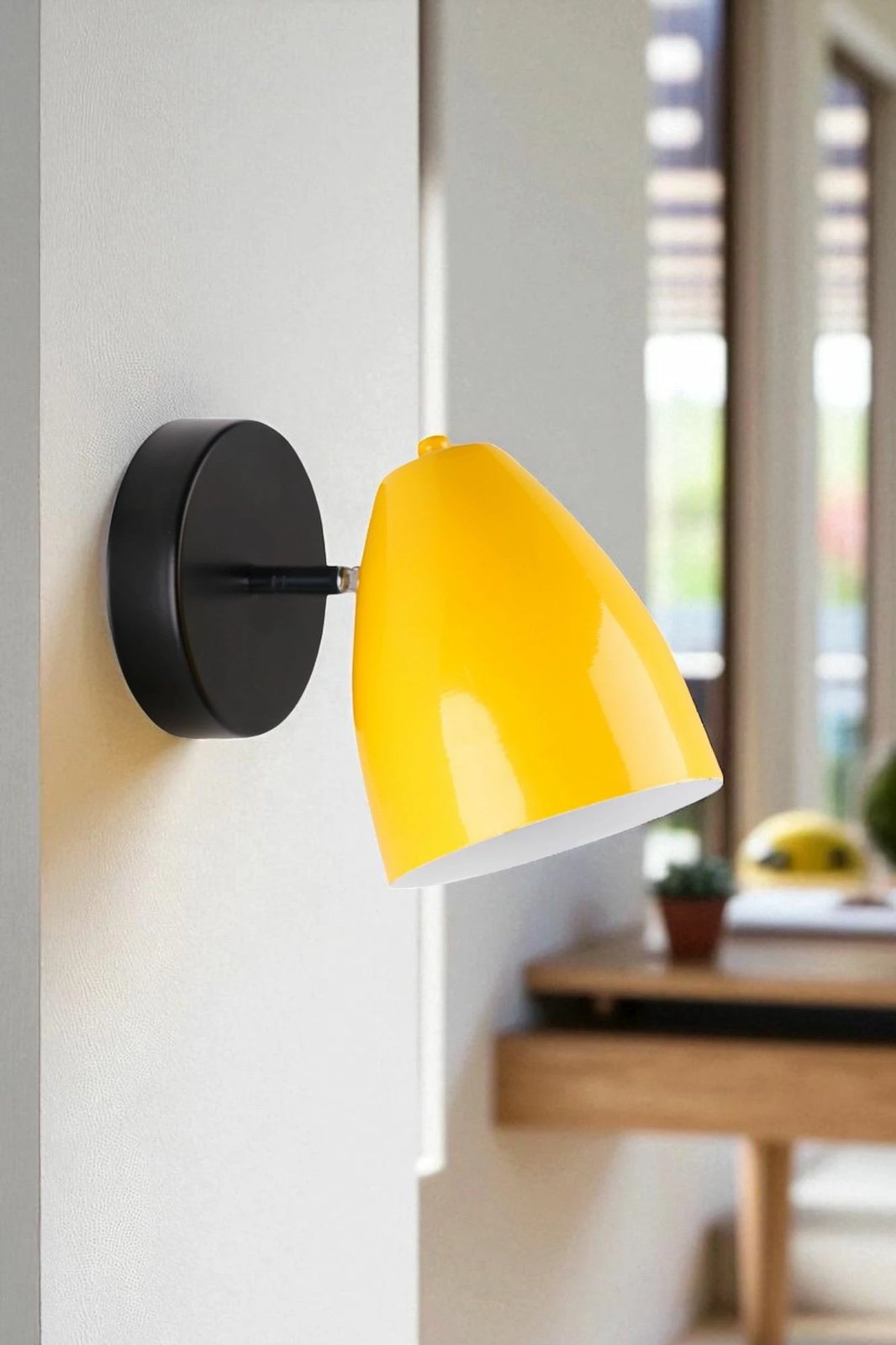 Llambë muri Opviq, ngjyrë mustard dhe e zezë, 9078-3