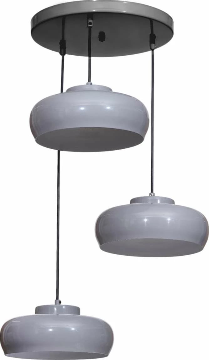 Llambë tavani Opviq, 9028-3, metal, gri dhe e zezë