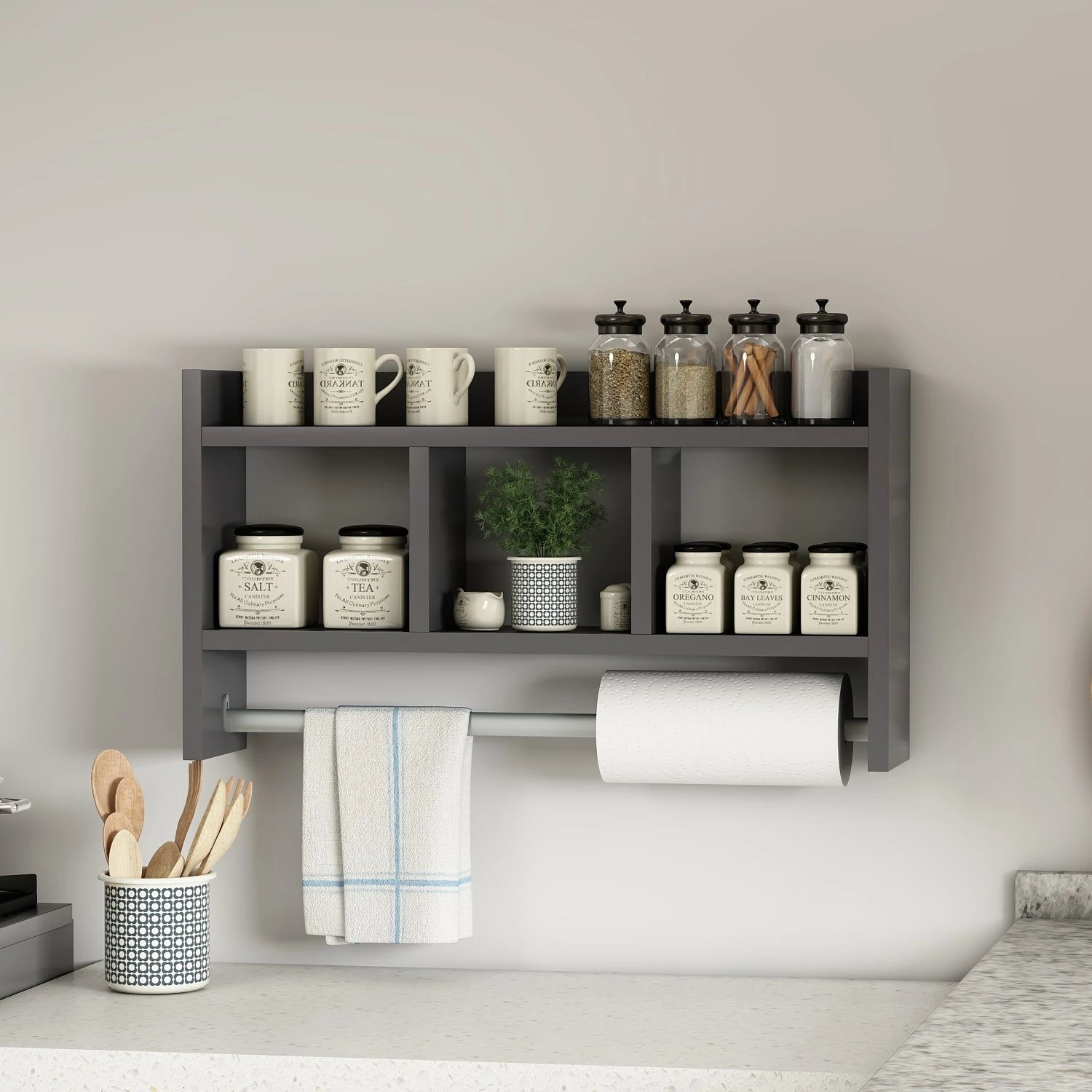 Raft muri Hanah Home Asya, ngjyrë antracit