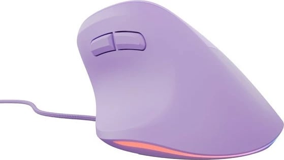 Maus vertikal Natec CRAKE 2 PRO, 12800 DPI, me kabllo, RGB, Lavandë