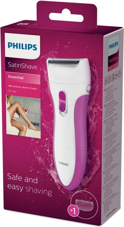 Makinë rroje femrash Philips HP6341/00 pa kabllo, përdorim lagësht e thatë, e bardhë/rozë