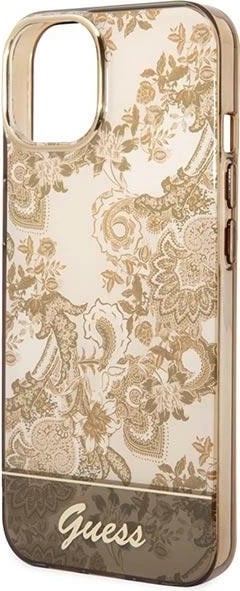Mbështjellës Guess GUHCP14MHGPLHC për iPhone 14 Plus 6.7", Porcelain Collection, bezhë Mbështjellës Guess GUHCP14MHGPLHC për iPhone 14 Plus 6.7", Porcelain Collection, bezhë