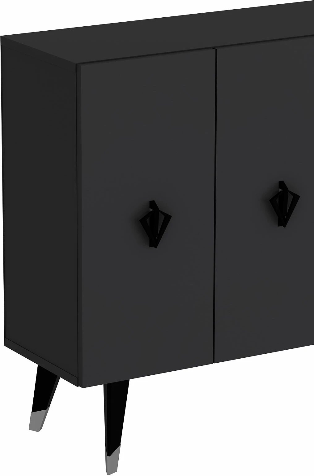 Konsol Skye Decor, anthracite, e zezë, argjend, 8166KM-32