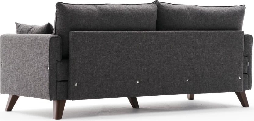 Krevat-sofë treshe, ngjyrë antracit, Bella Sofa Bed