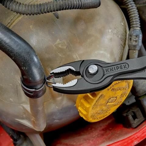 Knipex slip-joint pinca TwinGrip, 200mm, krom-vanadium, kuqe/kaltër