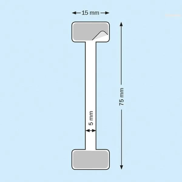 Wobbler plastik NEXT 7.5cm, pako prej 100 copë
