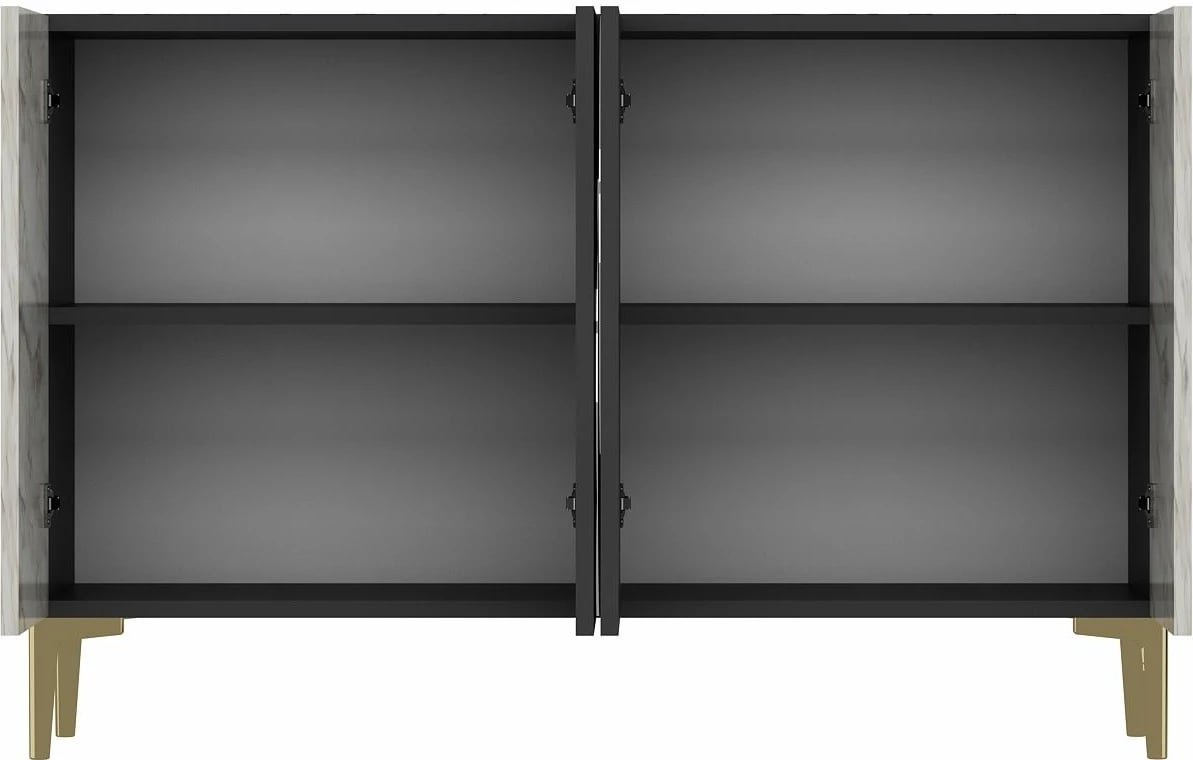 Konsol Skye Decor, Afra KM120, antracit, mermer Ephesus, ari