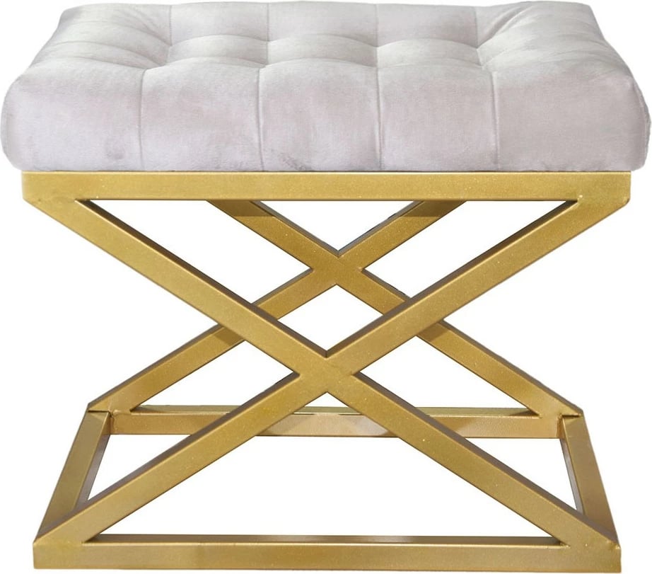 Puf Atelier del Sofa, ngjyrë ari dhe e bardhë