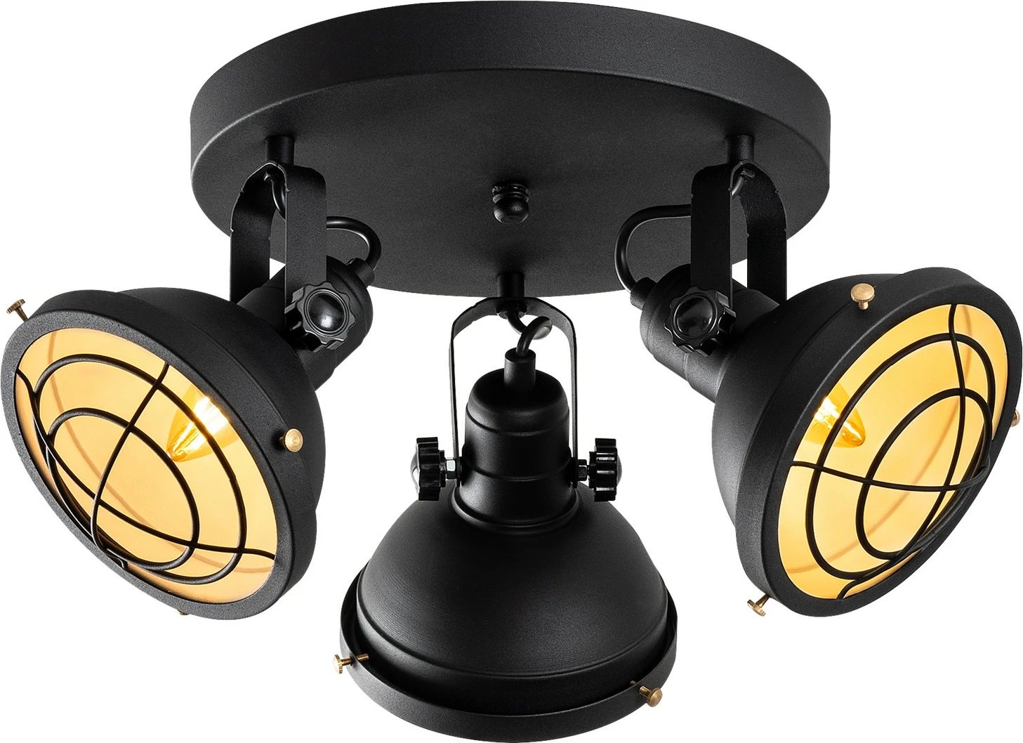 Llambë tavani Opviq, Spoly - 13798, metal, e zezë