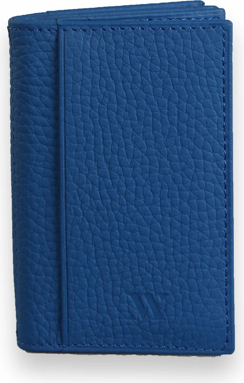 Portofol lëkure Zoozie Bags, ngjyrë sax blue, 4434, 6.5x10x1.5cm
