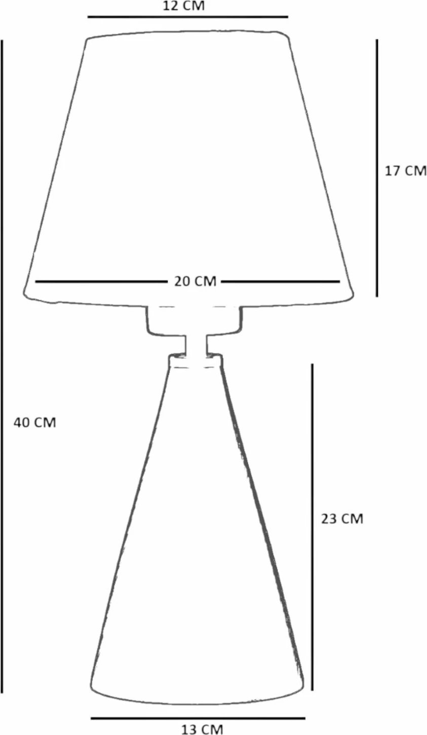 Llambë tavoline Opviq, 8899-8, trup druri, kapak tekstili, ngjyrë bezhë/ari/lisi