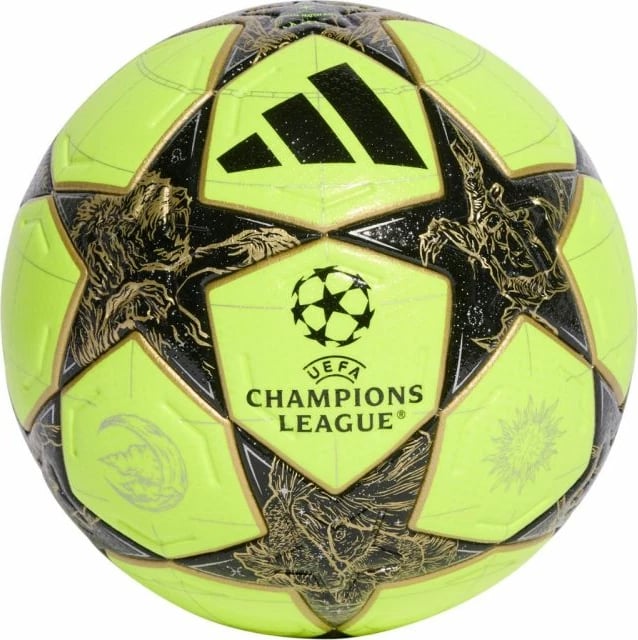 Top futbolli adidas për të gjithë, i zi dhe i gjelbër