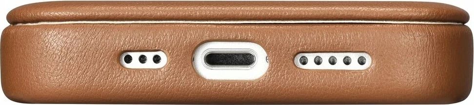 Mbështjellës iCarer CE Premium lëkurë për iPhone 14 Pro, MagSafe, kafe