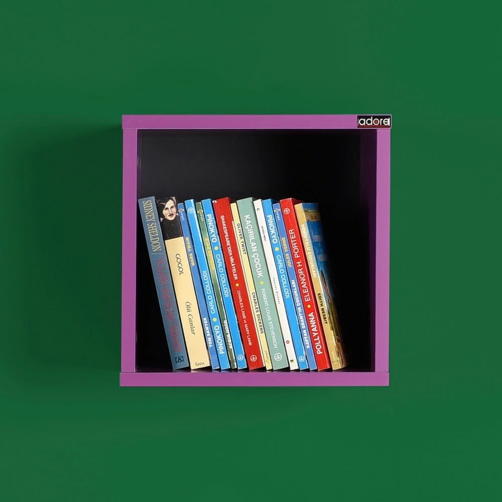 Raf muri ngjyrë vjollcë Hanah Home, Raf-033-Uu-1