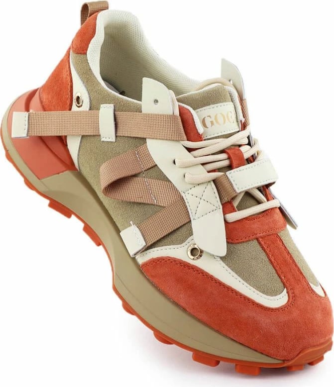 Atlete femra Goe RR2N4064, bezhë-portokalli