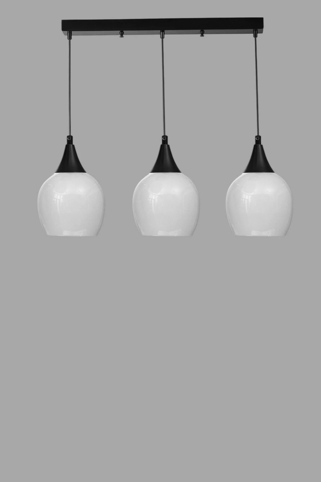 Llambë tavani Opviq, 9065-5, metal dhe xham, e bardhë dhe e zezë