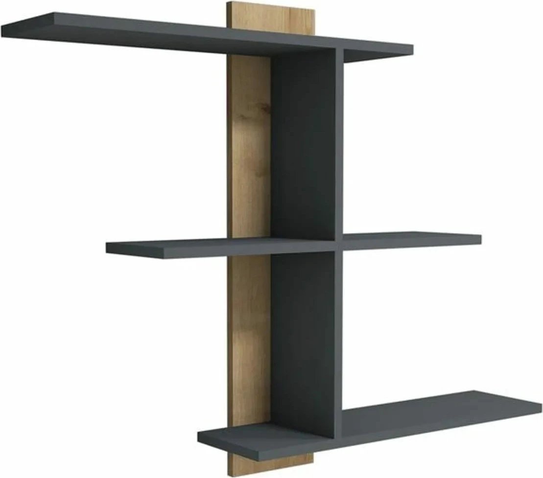 Raft muri Hanah Home, Bahro - ngjyrë safir, antracit