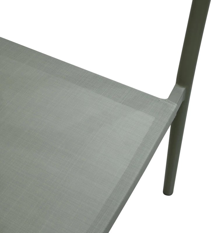 Karrige alumini me krahë e grumbullueshme me kornizë kafe-textilene-pe rattan 56x63x82cm