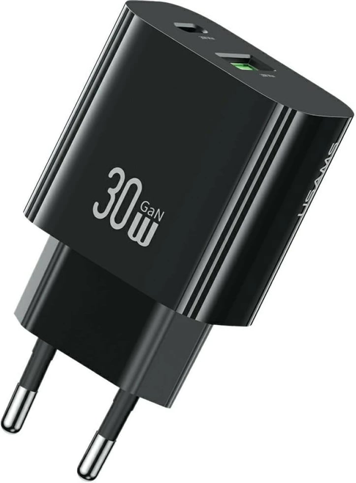 Karikues muri USAMS CC316 T65, 30W, 1x USB-C, 1x USB-A, i zi
