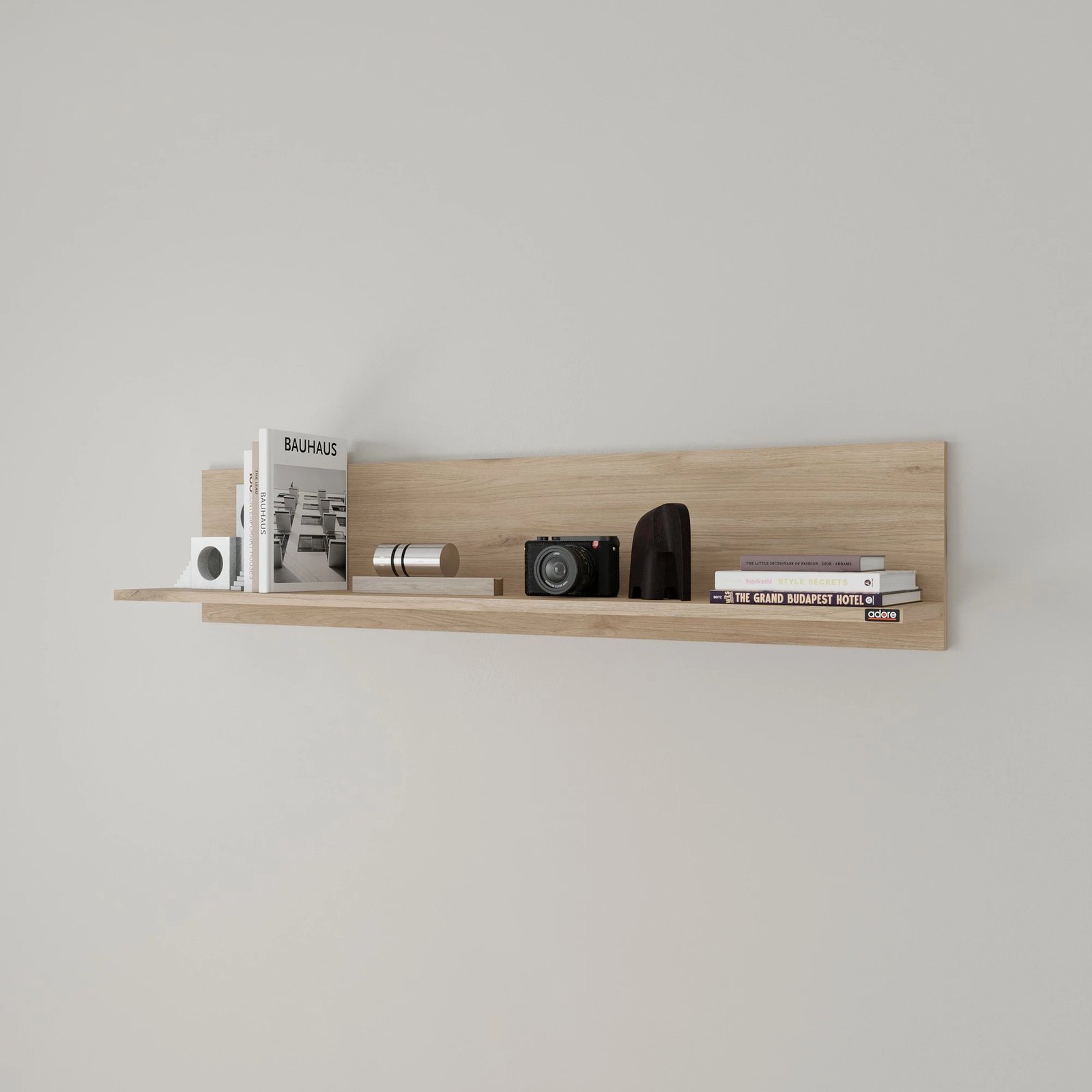 Raf muri, ngjyrë lisi, Hanah Home, Raf-11-Ff-1