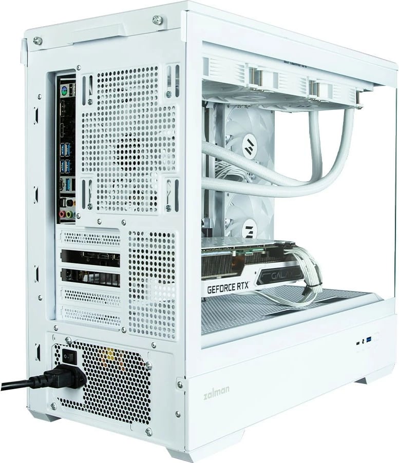 Kasë Zalman P30 White V2, Mini Tower, ARGB, Micro ATX, xham i temperuar, e bardhë Kasë Zalman P30 White V2, Mini Tower, ARGB, Micro ATX, xham i temperuar, e bardhë