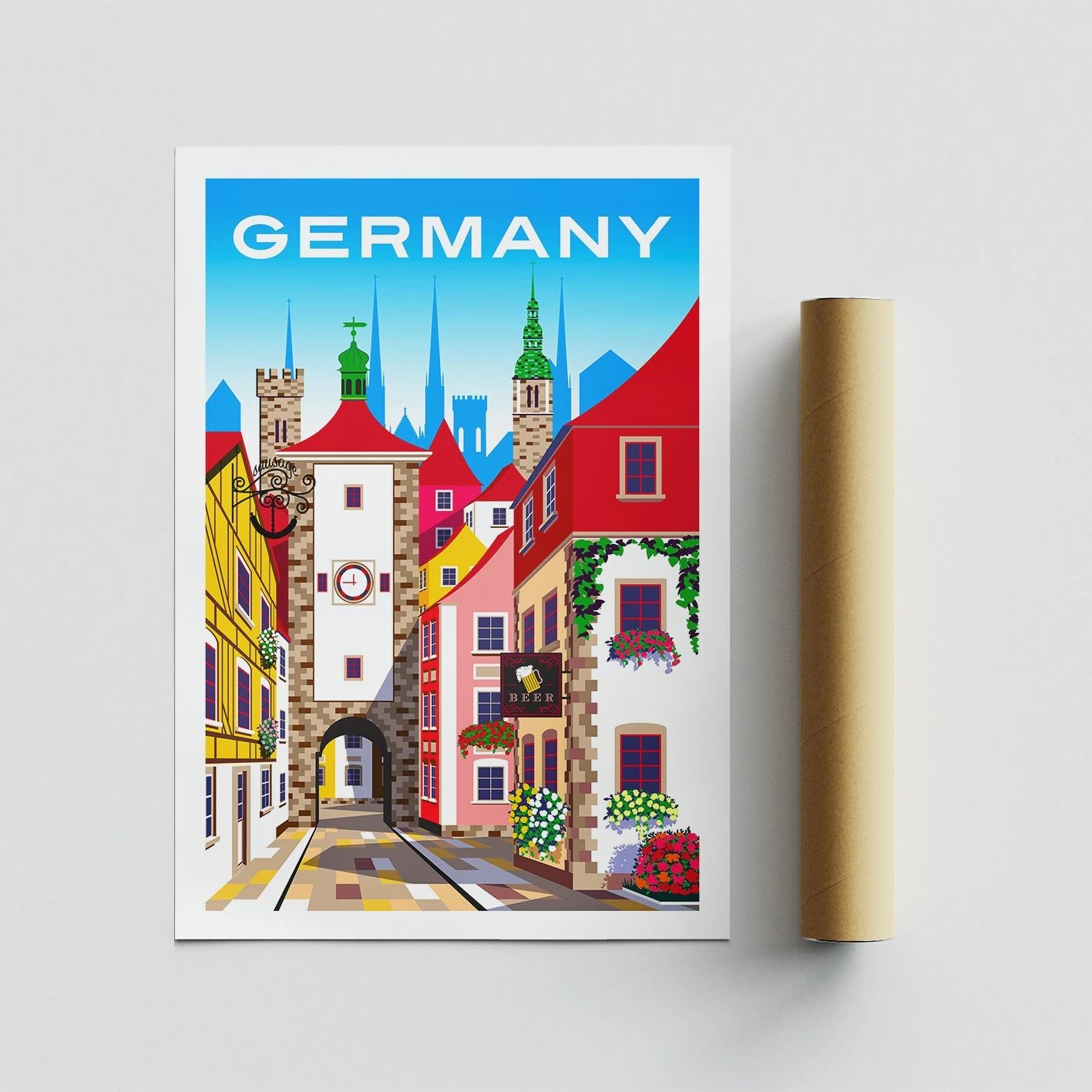 Poster A4, Gjermani, 2002, shumëngjyrësh