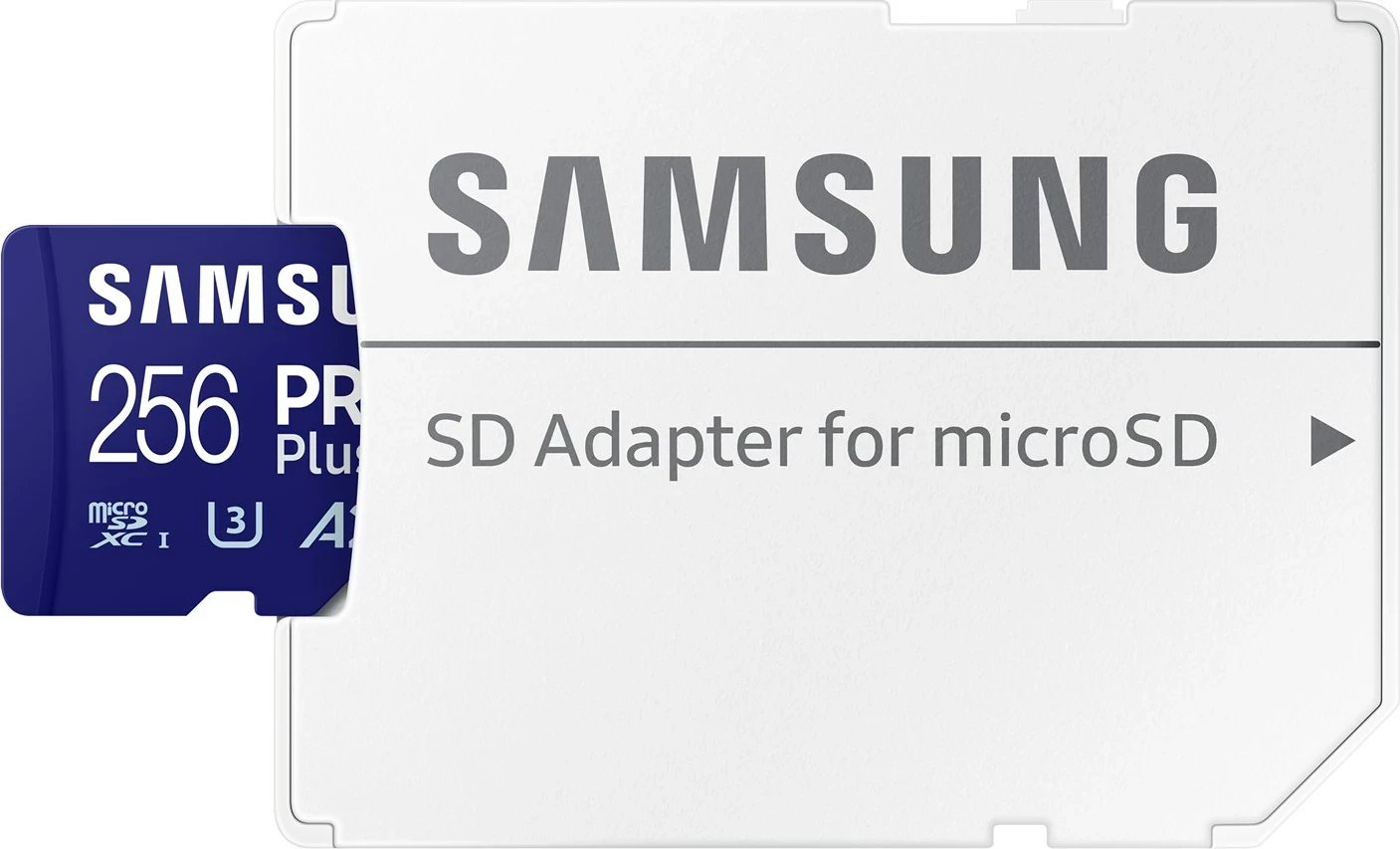 Kartelë memorie Samsung PRO Plus MB-MD256SA/EU, 256 GB, microSD, Blu