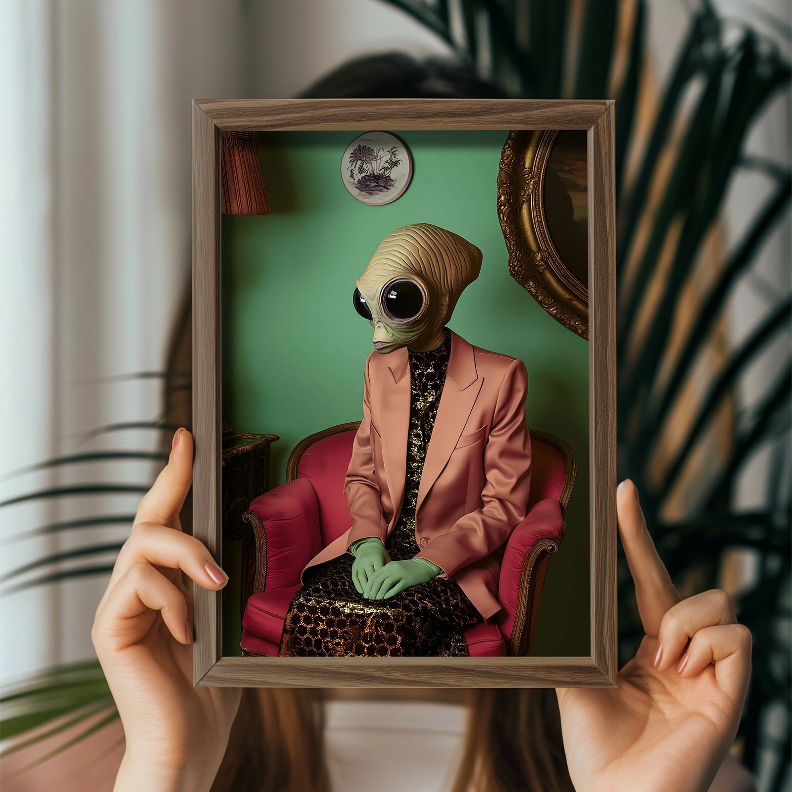 Pikturë dekorative me kornizë MDF, Wallity, GE242-L, shumëngjyrëshe