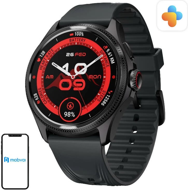 Smartwatch Mobvoi TicWatch Pro 5 Enduro, 1.43", 32GB, 2GB RAM, NFC, GPS, i zi
