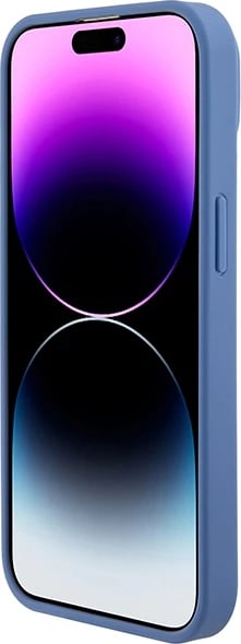 Mbështjellës Guess Crossbody 4G Metal Logo për iPhone 15/15 Plus, 6.1", Kaltër