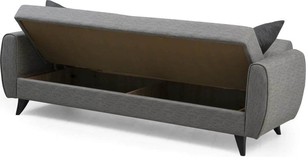 Divan 3-vendësh, shtrat, Atelier del Sofa, Alkon, ngjyrë gri e çelët