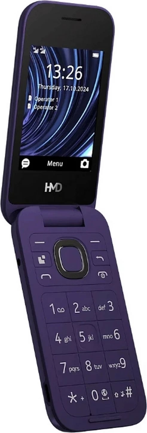 Celular HMD 2660 Flip TA-1711 Dual SIM, 128MB, 64MB RAM, 4G LTE, filet