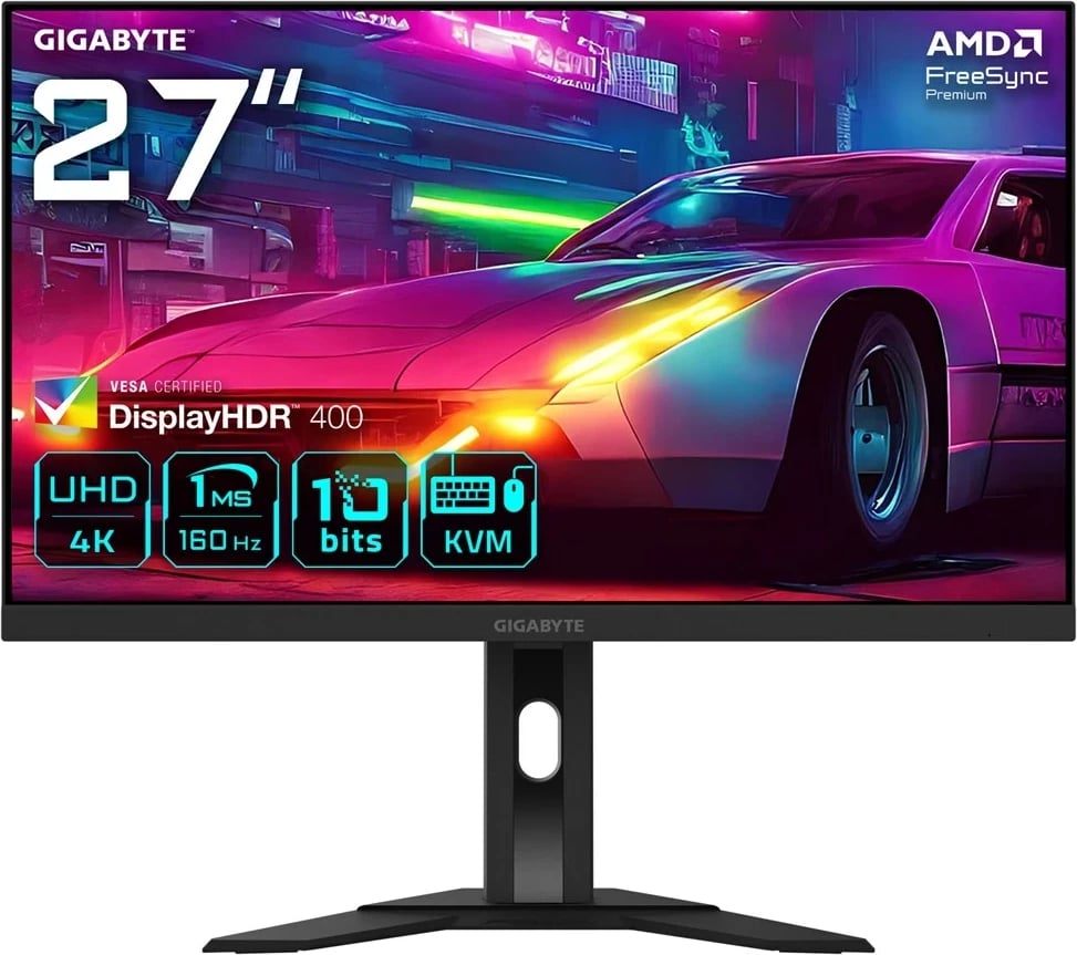 Monitor gaming Gigabyte M27UA 27", 4K UHD, 160Hz, 1ms, FreeSync Premium, HDR, i zi