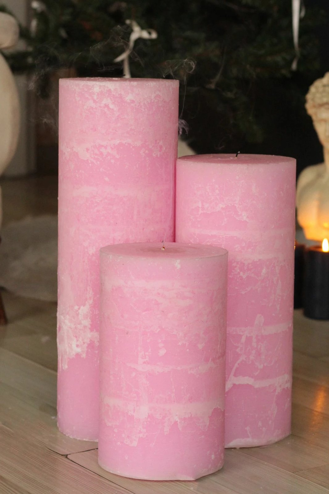 Set qirinjsh (3 copë), Evila Originals, Dev Sutun, rozë