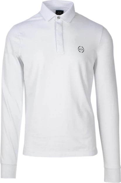 Bluzë polo për meshkuj Armani Exchange, e bardhë