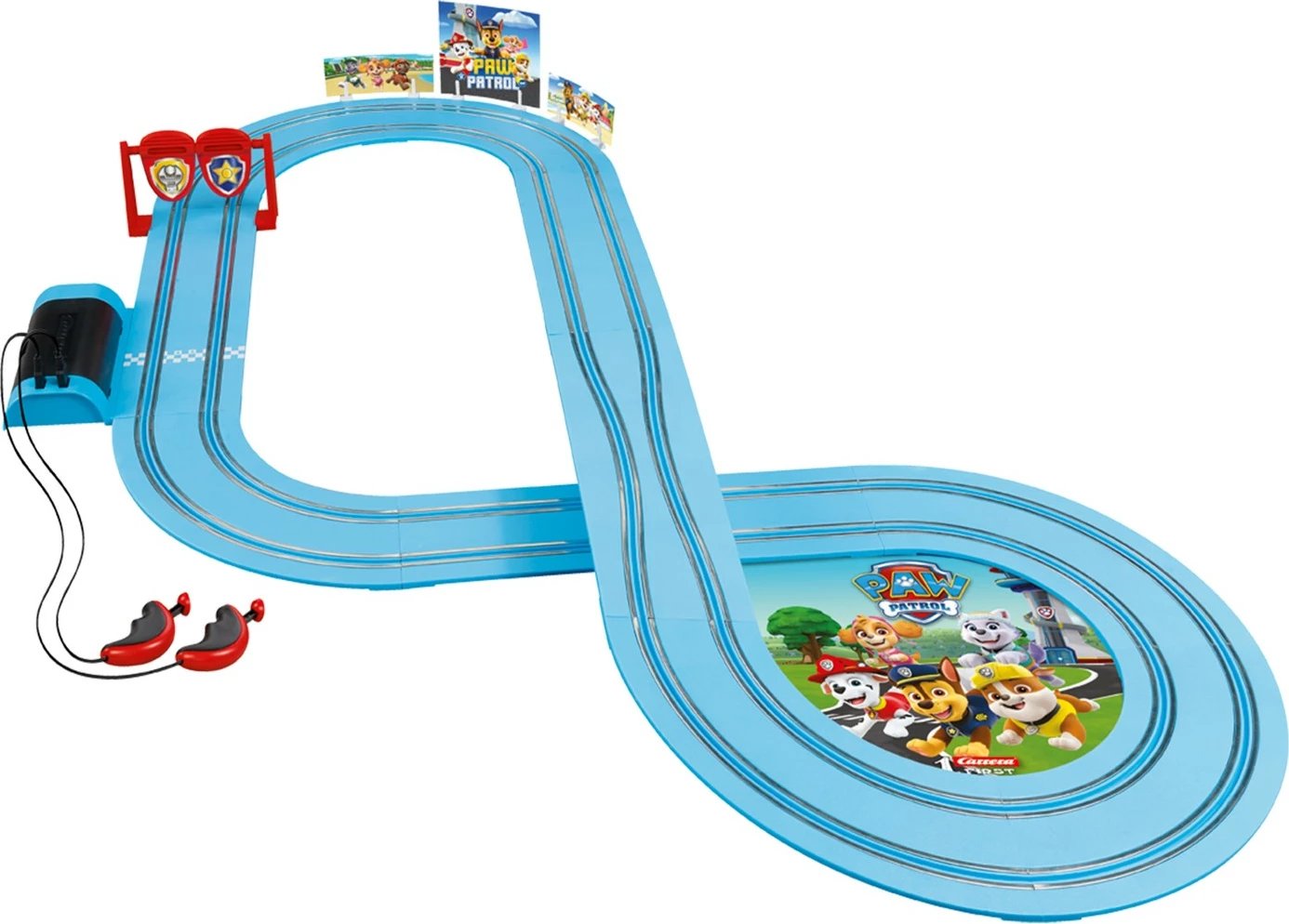 Set garash Carrera First PAW PATROL, 2.9m, me telekomandë, shumëngjyrësh