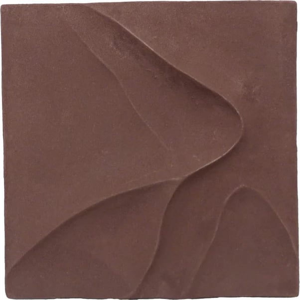 Dekor muror NATHEN, alumin, ngjyrë terrakote, 41x41x5cm