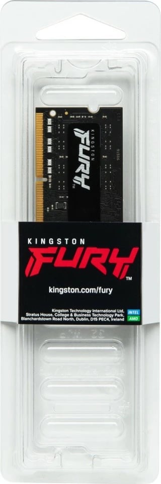 RAM Memorje Kingston FURY Impact DDR4 SODIMM 16GB 3200MHz CL20, e zezë